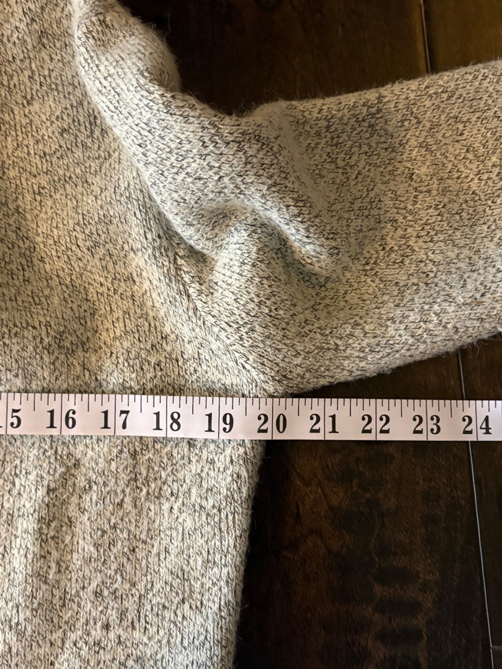 Monteau Textured Knit Longline Cardigan Coatigan | Size S | Neutral Gray - Picture 6 of 7